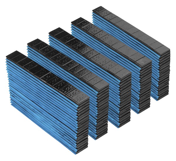 Poids adhésif Noir FE 5g EDGY - 100 bandes