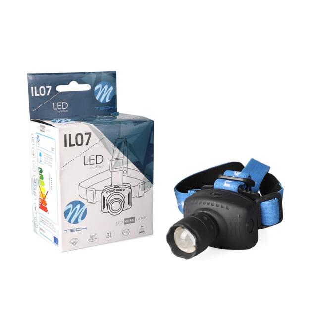 Lampe frontale M-TECH 3xAAA