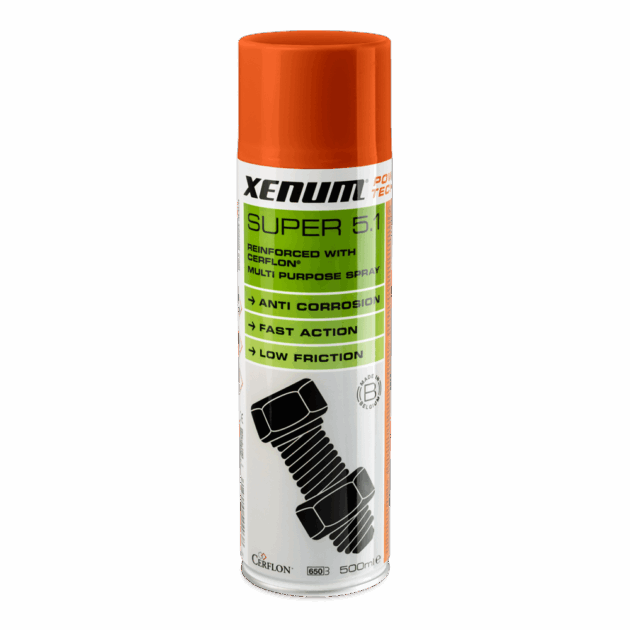 Xenum Super 5.1 500ml / Spray lubrifiant multifonction à base de Cerflon®